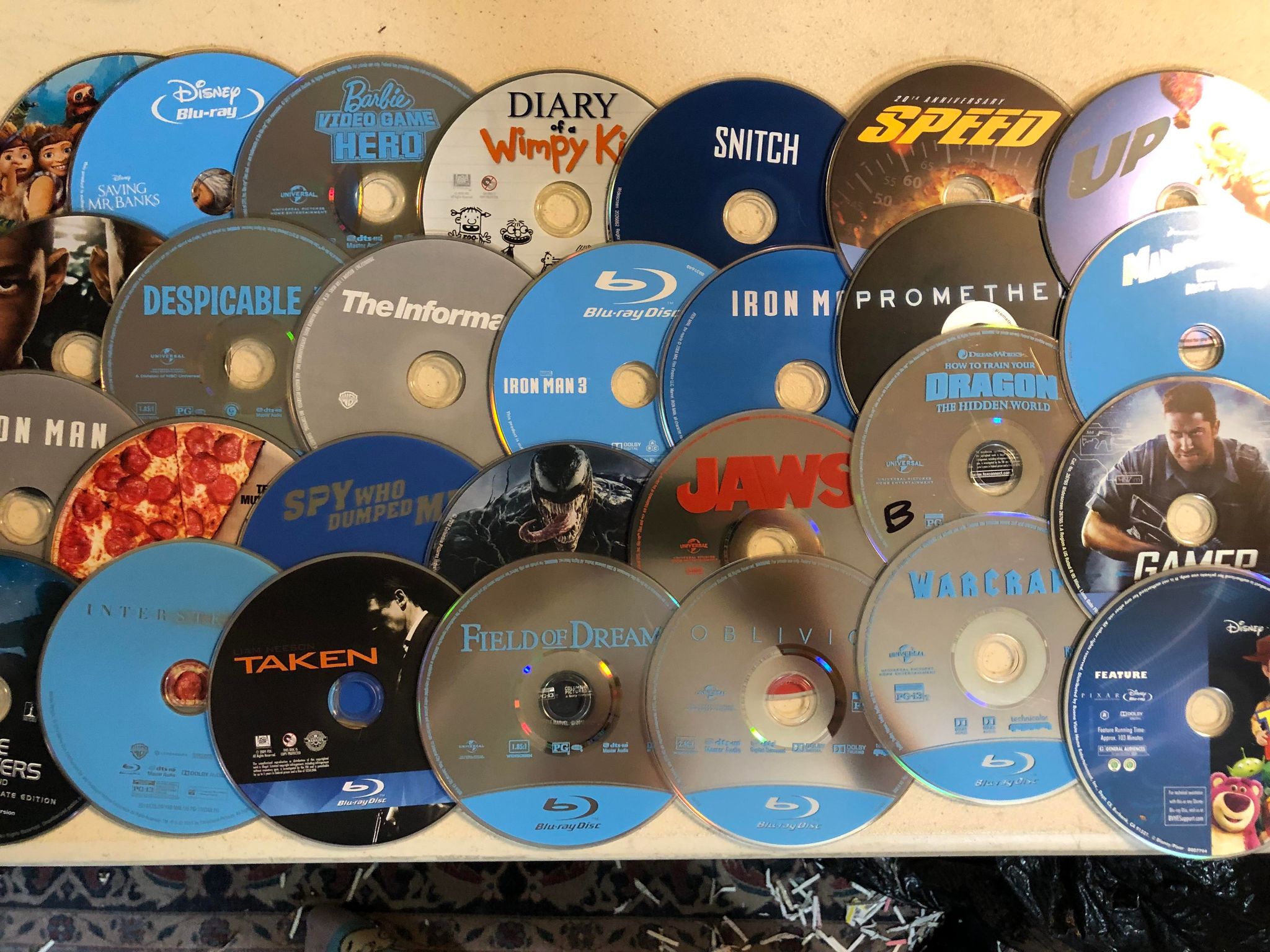 10 Random Mystery Video Blu-Ray Disc Movie Tv Show Film Bundle Lot Box Grab Bag
